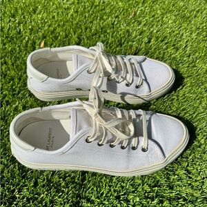 Saint Laurent Distressed Canvas Sneaker